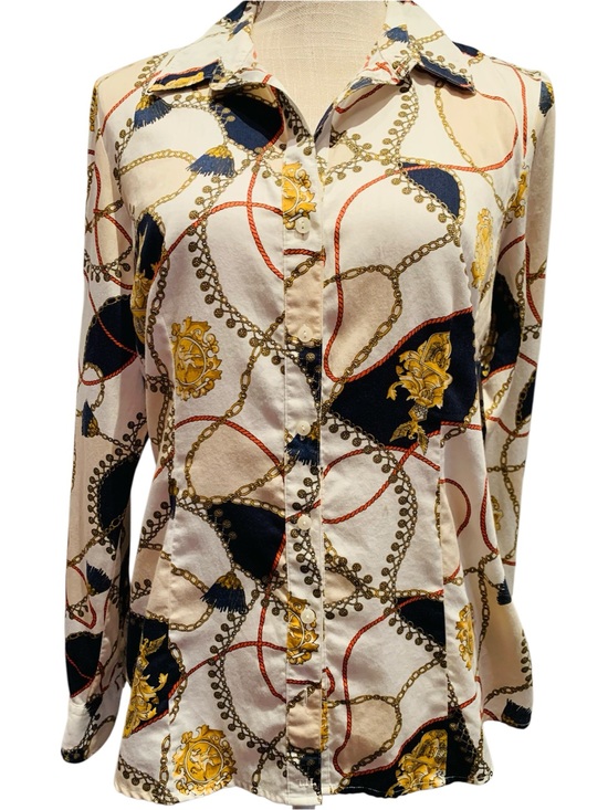 Tommy Hilfiger Tops - 🌼TOMMY HILFIGER🌼EQUESTRIAN-INSPIRED BUTTON-DOWN BLOUSE